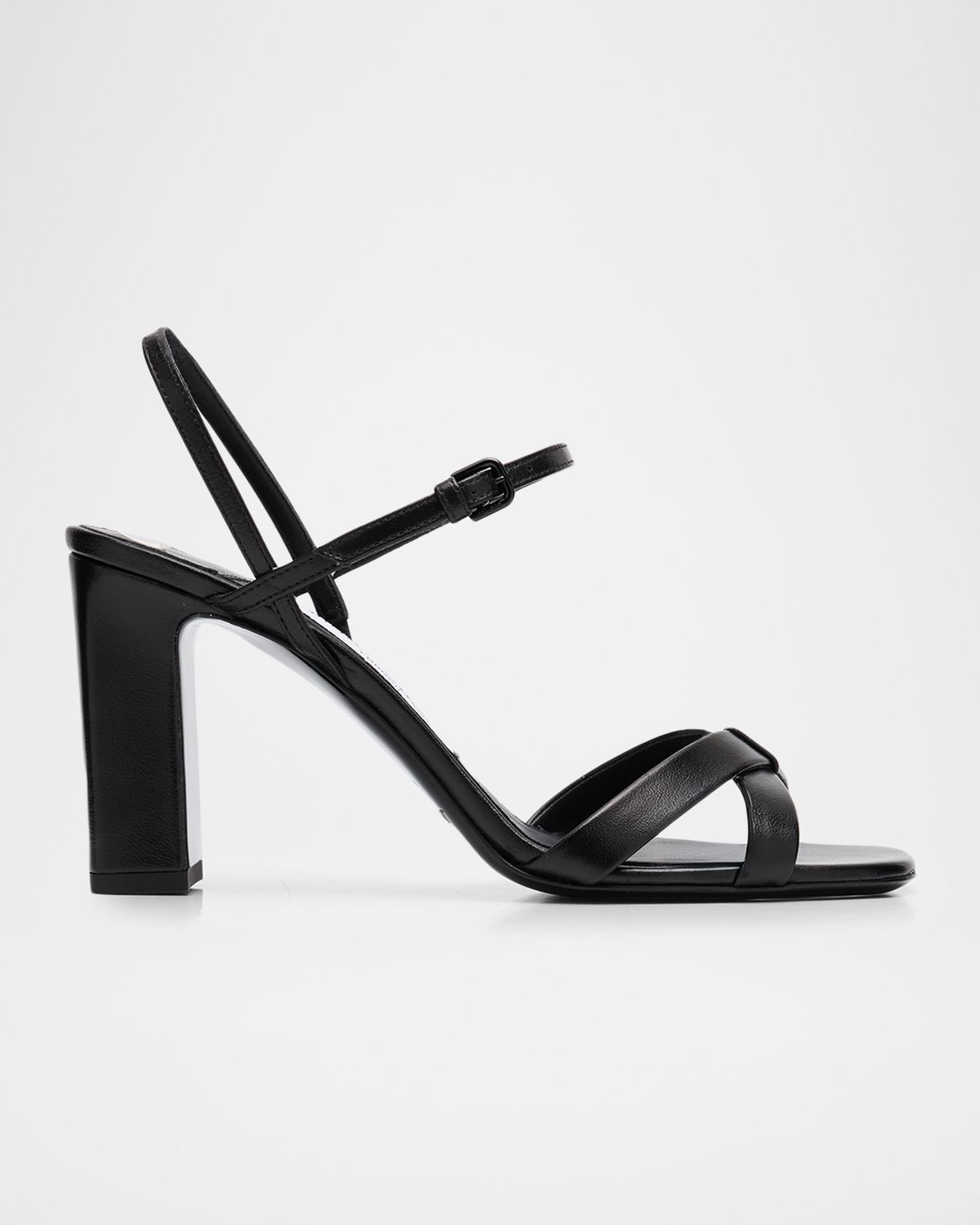 Jimmy Choo 85mm Elsy Leather Block-Heel Sandals