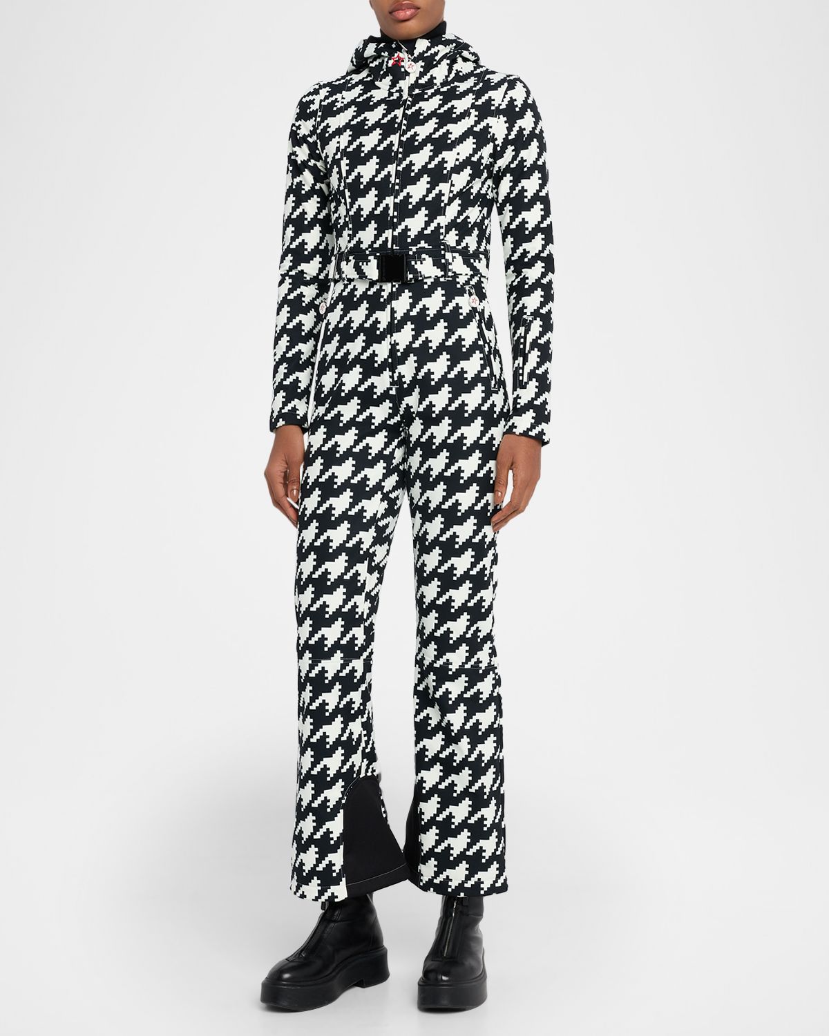 Perfect Moment Tignes Houndstooth Hooded Ski Suit | Thumbnail 5