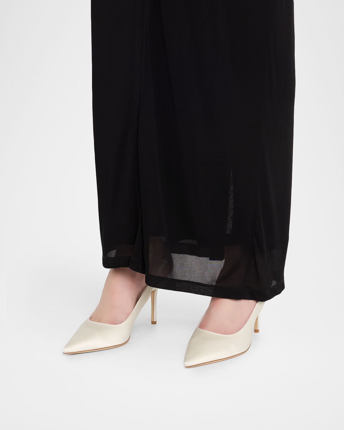 Jimmy Choo Love 85 Satin Slingback Pumps