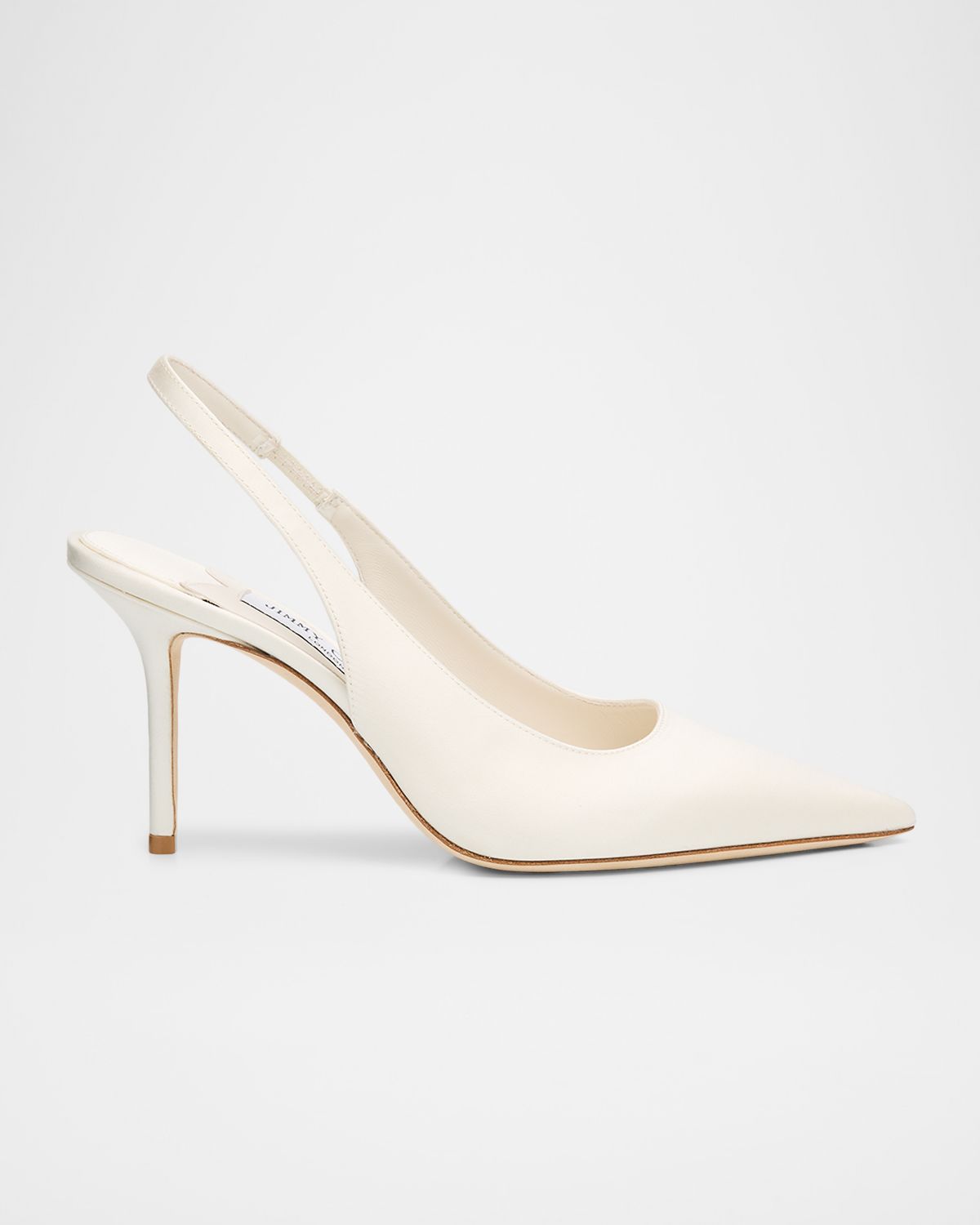 Jimmy Choo Love 85 Satin Slingback Pumps