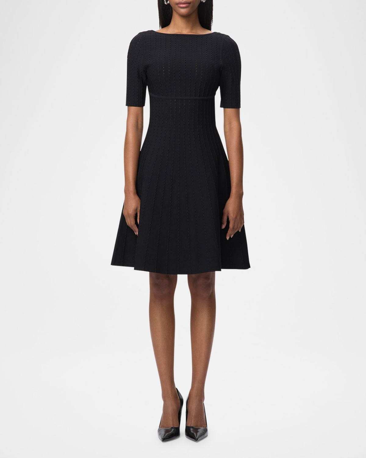 Herve Leger The Donna Pointelle-Knit Dress