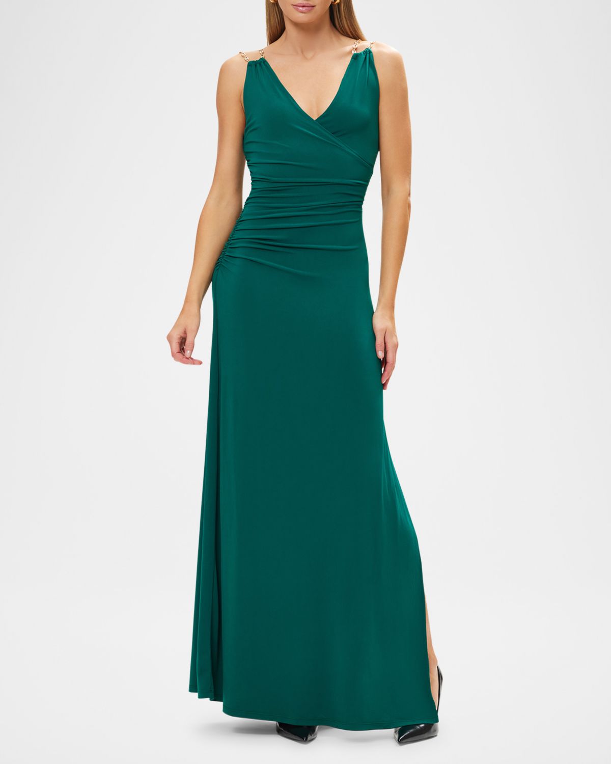 Herve Leger The Amal Chain-Strap Gown