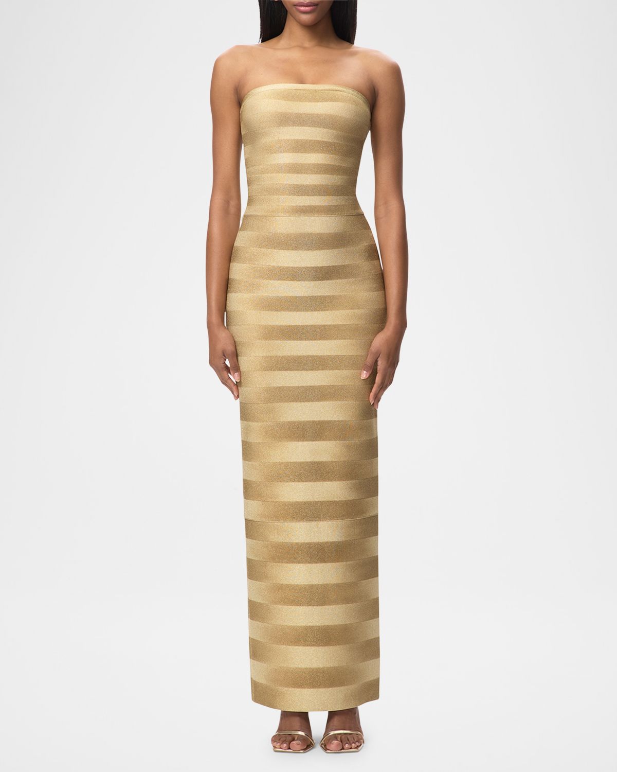 Herve Leger The Nia Strapless Bandage Gown
