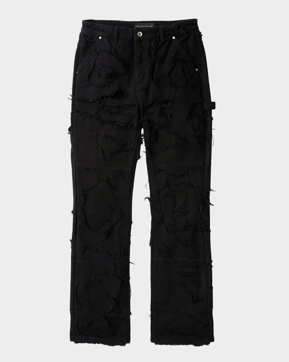 WHO DECIDES WAR Men 's Unearthed Distressed Slim-Straight Leg Pants