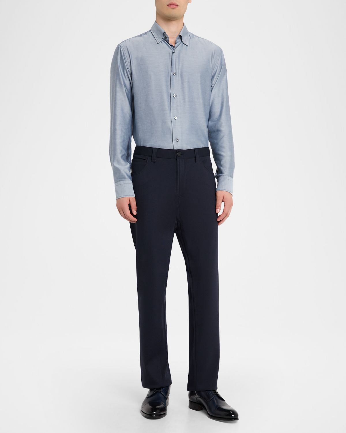 Emporio Armani Men 's Straight Leg Stretch Five-Pocket Pants | Thumbnail 5 Emporio Armani Men 's Straight Leg Stretch Five-Pocket Pants | Thumbnail 5