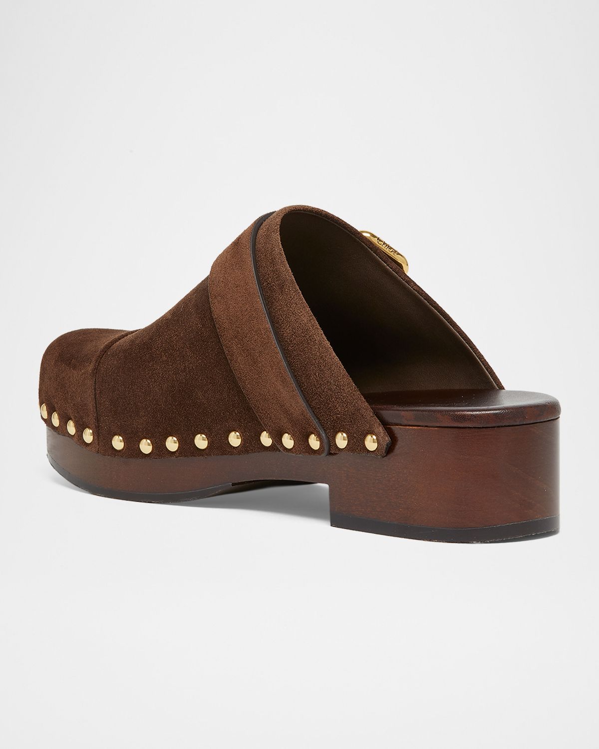 Chloe Jeannette Suede Buckle Clogs | Thumbnail 4