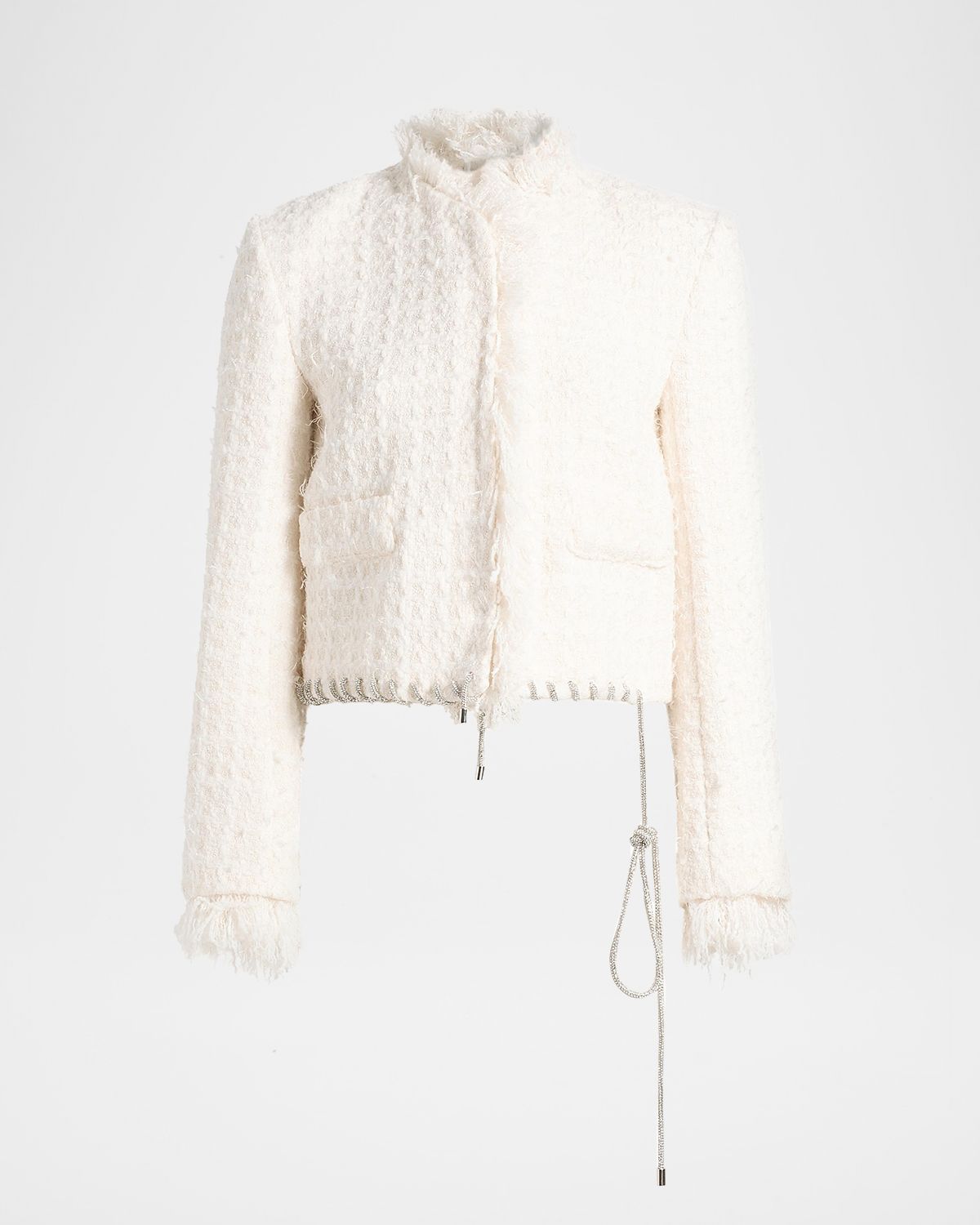 AREA Crystal Laced Tweed Lady Jacket