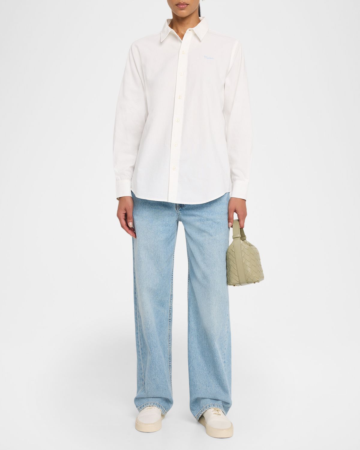 MOTHER The Bestie Cotton Button-Front Shirt | Thumbnail 6