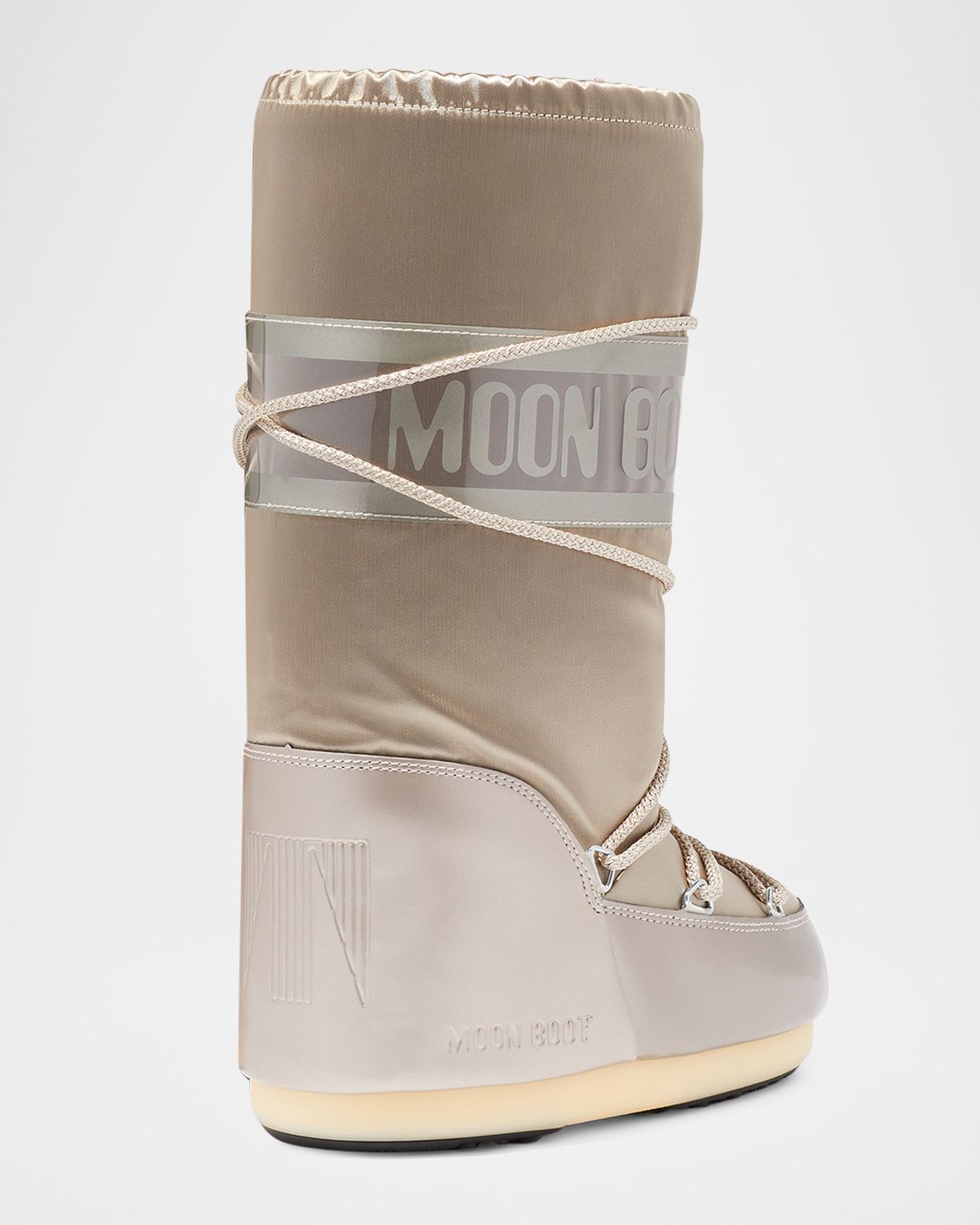 Moon Boot Icon Glance Platinum Satin Boots