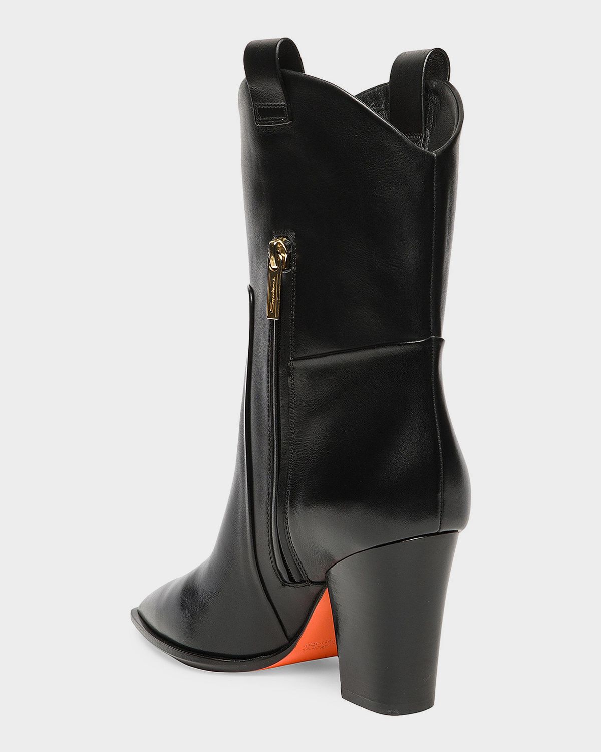 Santoni 85mm Sharla Leather Ankle Boots