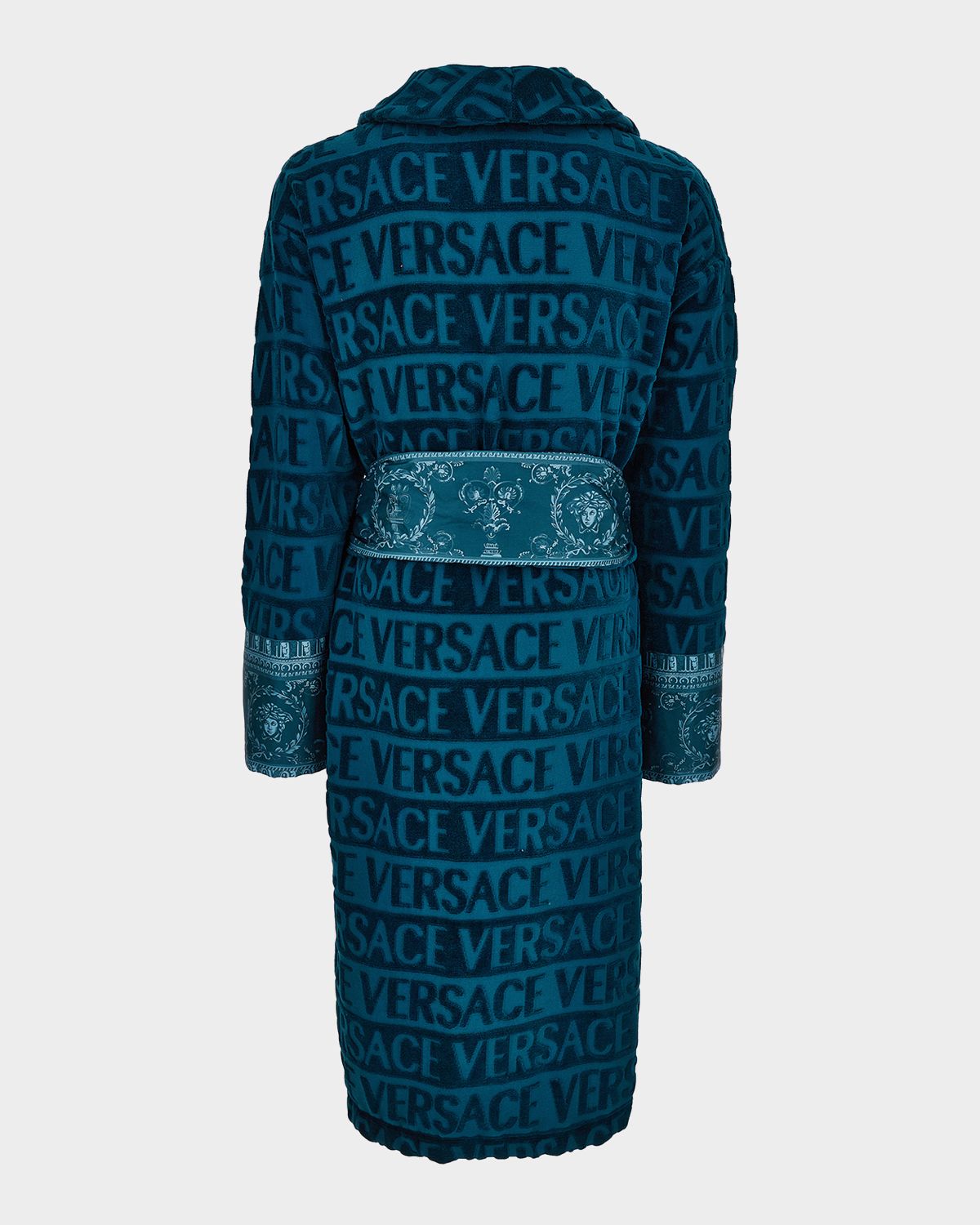 Versace I Heart Logo Terry Bathrobe