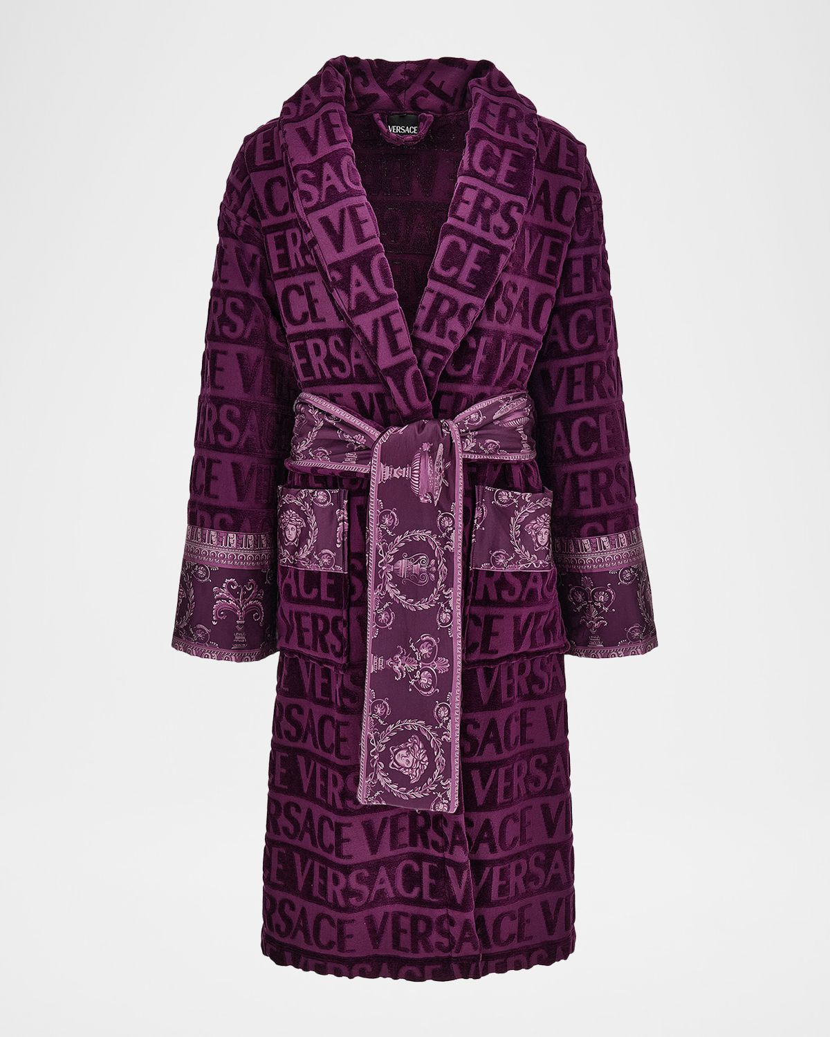 Versace I Heart  Logo Terry Bathrobe