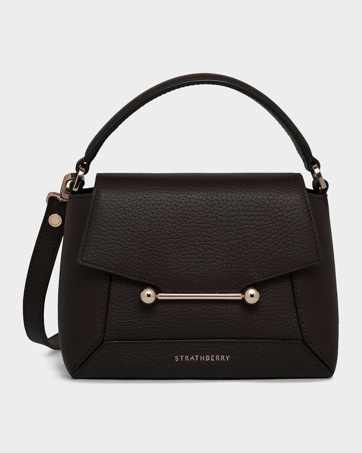 STRATHBERRY Mosaic Nano Grain Leather Top-Handle Bag