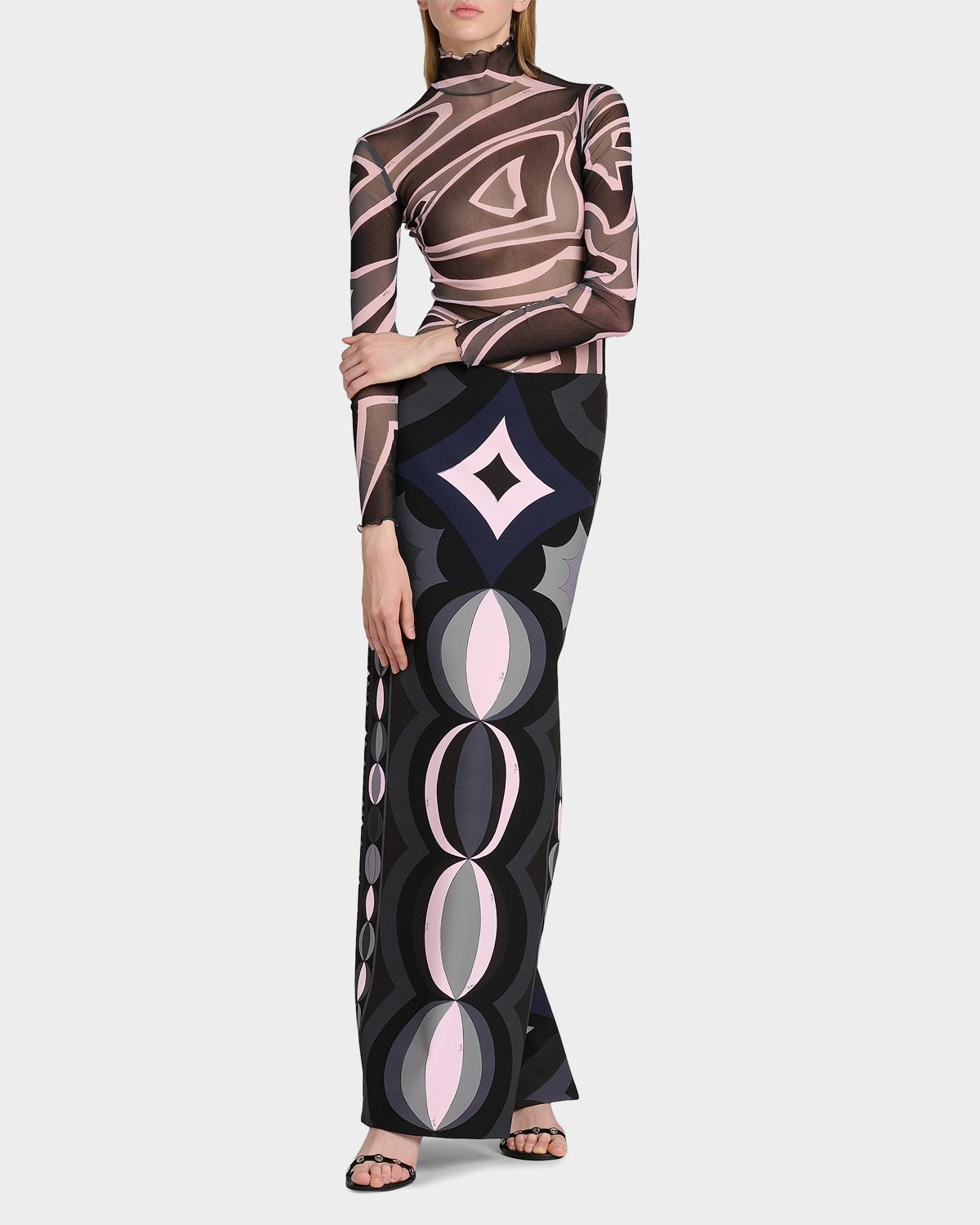 Pucci Passepartout Tulle T-Shirt | Thumbnail 6 Pucci Passepartout Tulle T-Shirt | Thumbnail 6