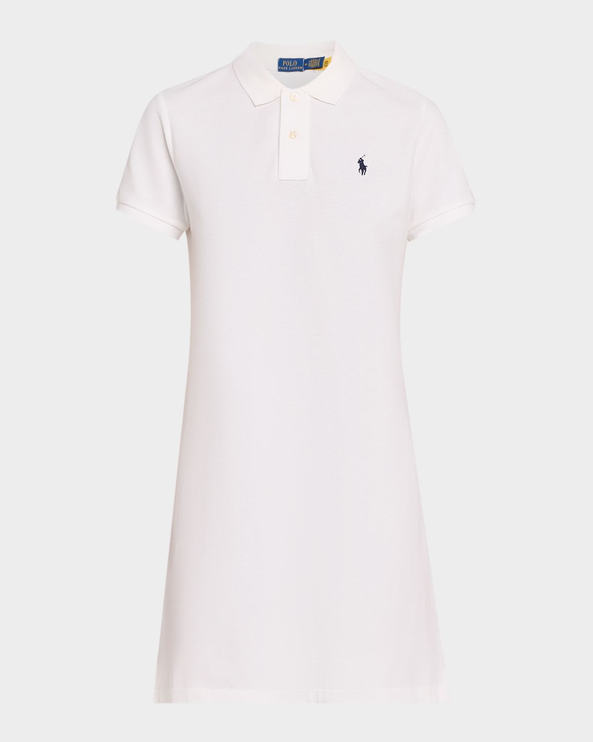 Polo Ralph Lauren Short-Sleeve Cotton Polo Mini Dress