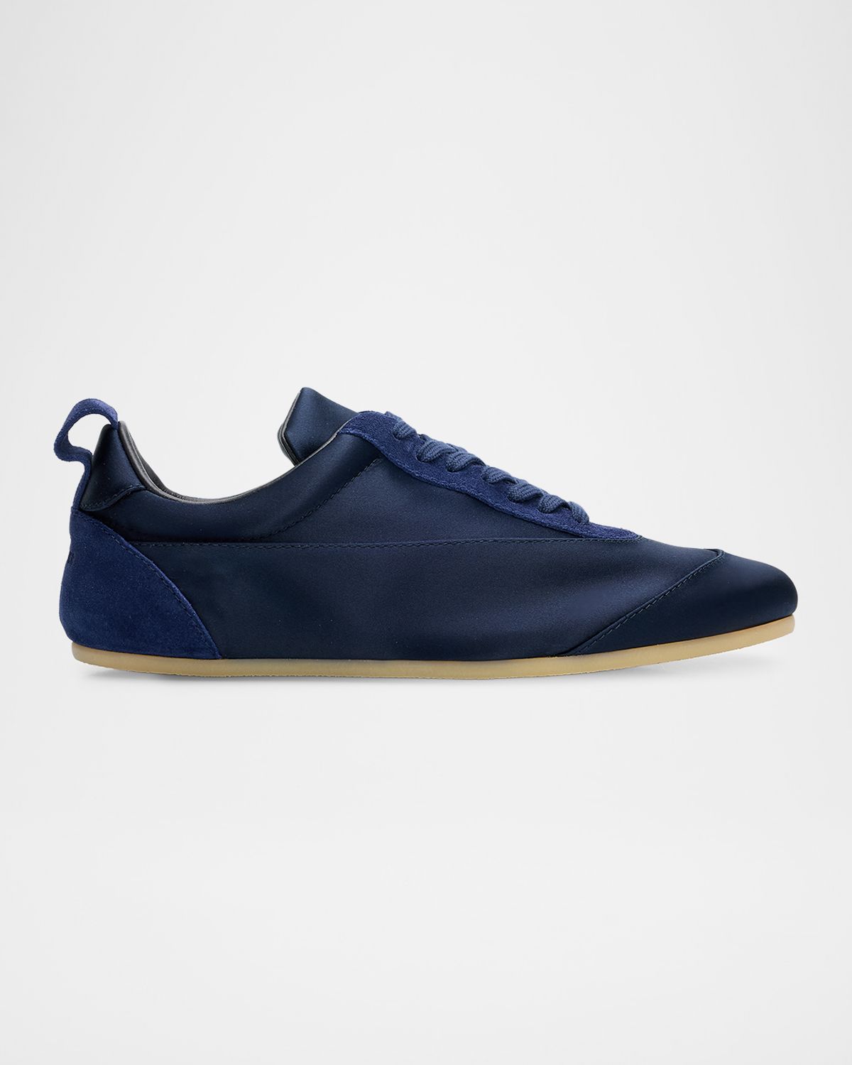 Jil Sander Etage Satin and Suede Low-Top Sneakers | Thumbnail 5 Jil Sander Etage Satin and Suede Low-Top Sneakers | Thumbnail 5
