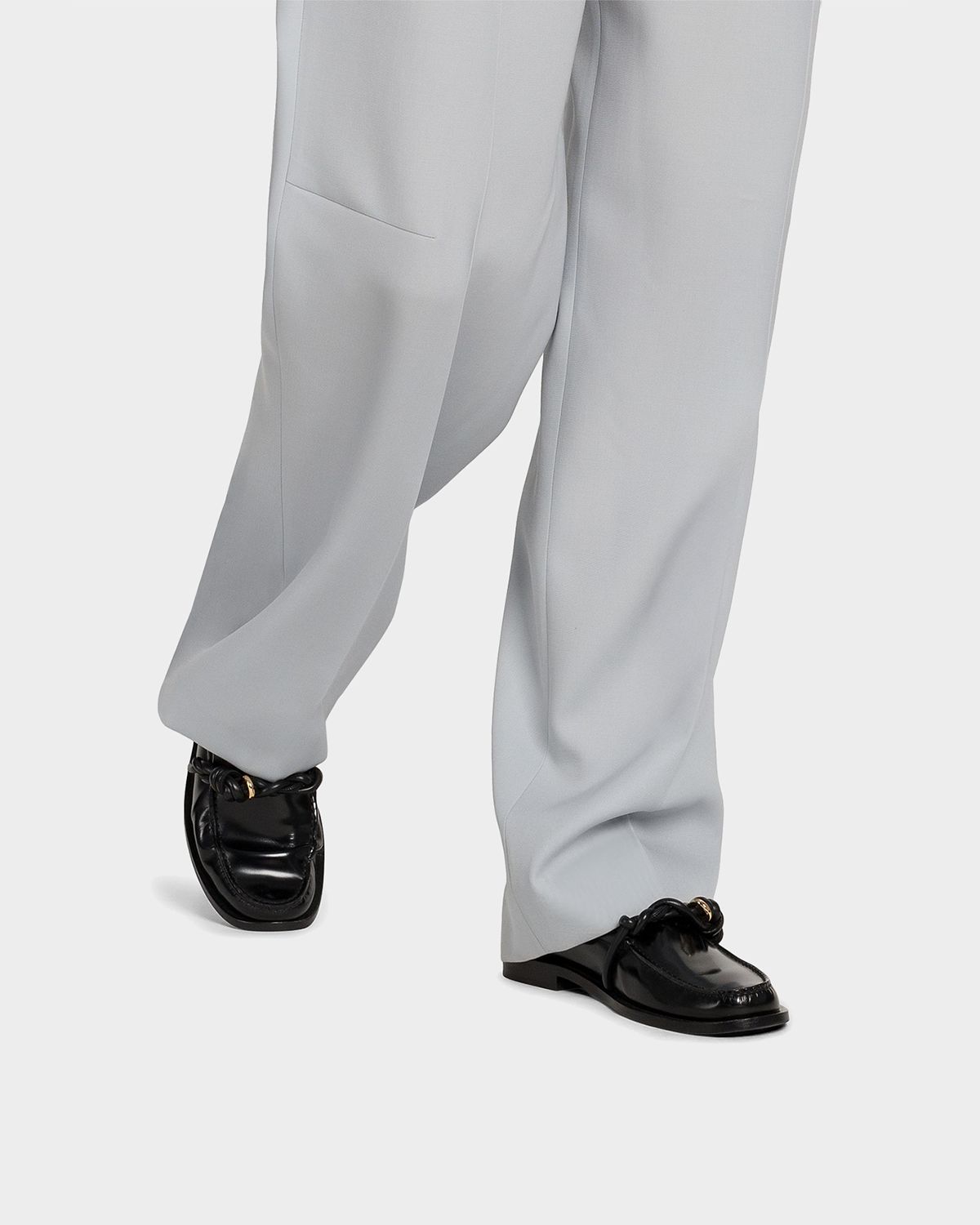 Jil Sander Tangle Knotted Leather Loafers