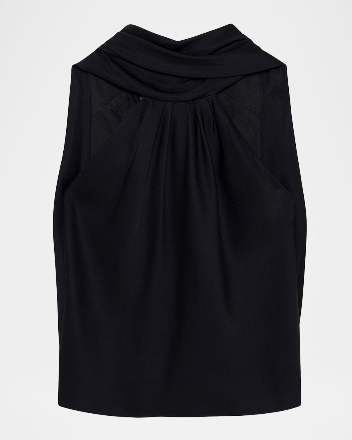 SIMKHAI Scarlett Satin Cape Top