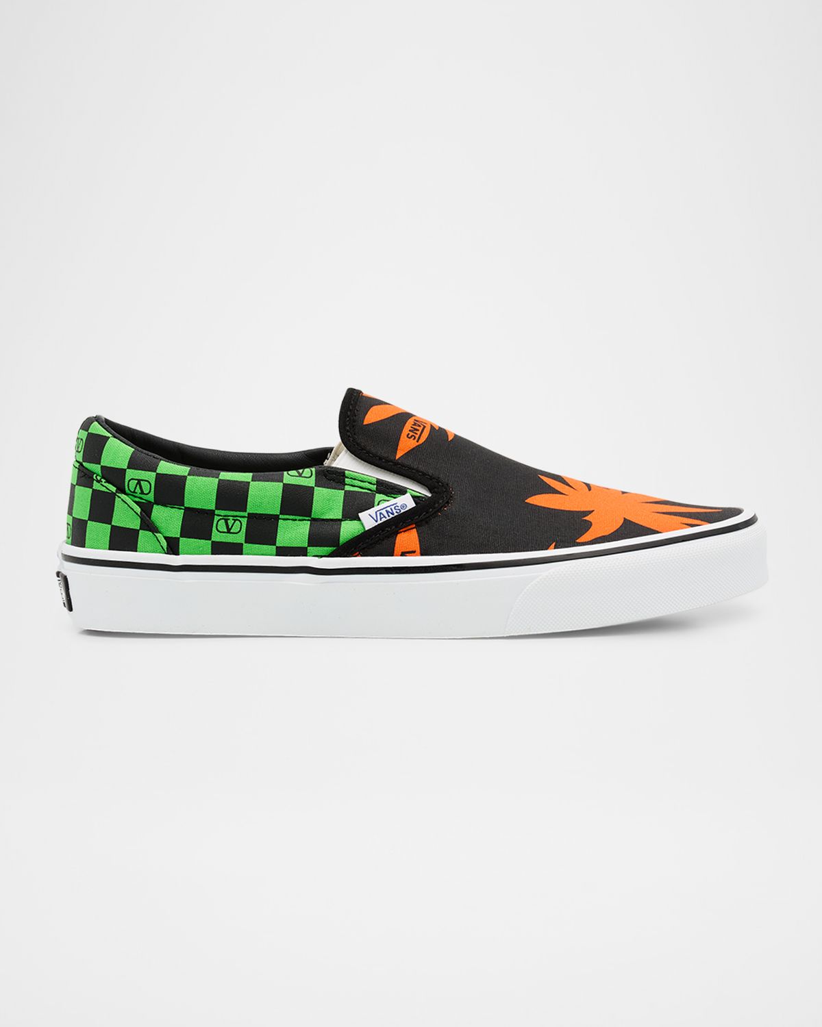 Valentino Garavani x Vans Men 's VLogo Checkerboard Textile Slip-On Sneakers