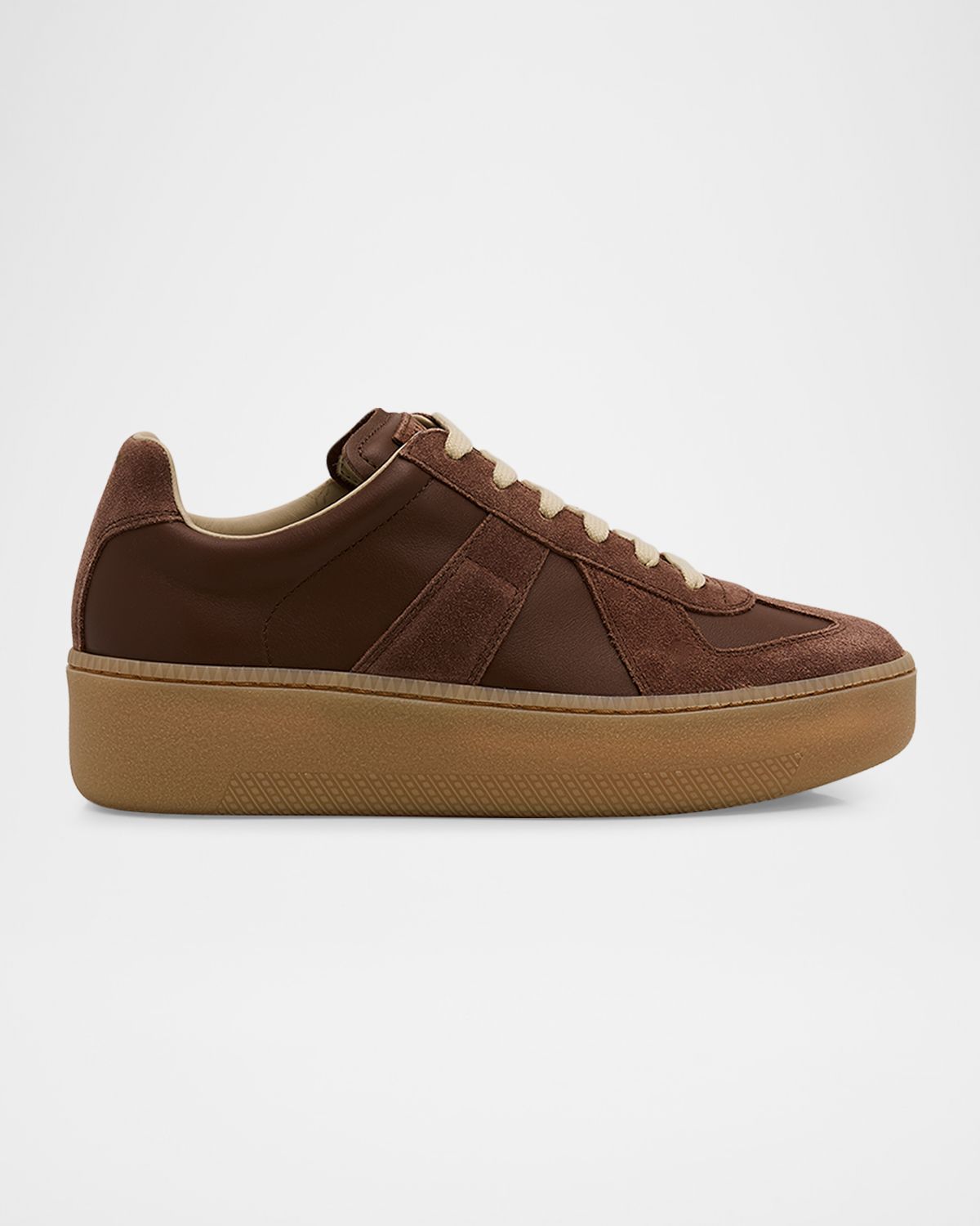 Maison Margiela Replica Mixed Leather Platform Sneakers | Thumbnail 7