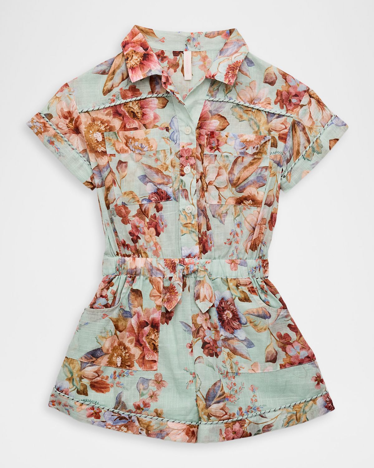 Zimmermann Girl 's Awaken Floral-Print Romper, Size 1-1