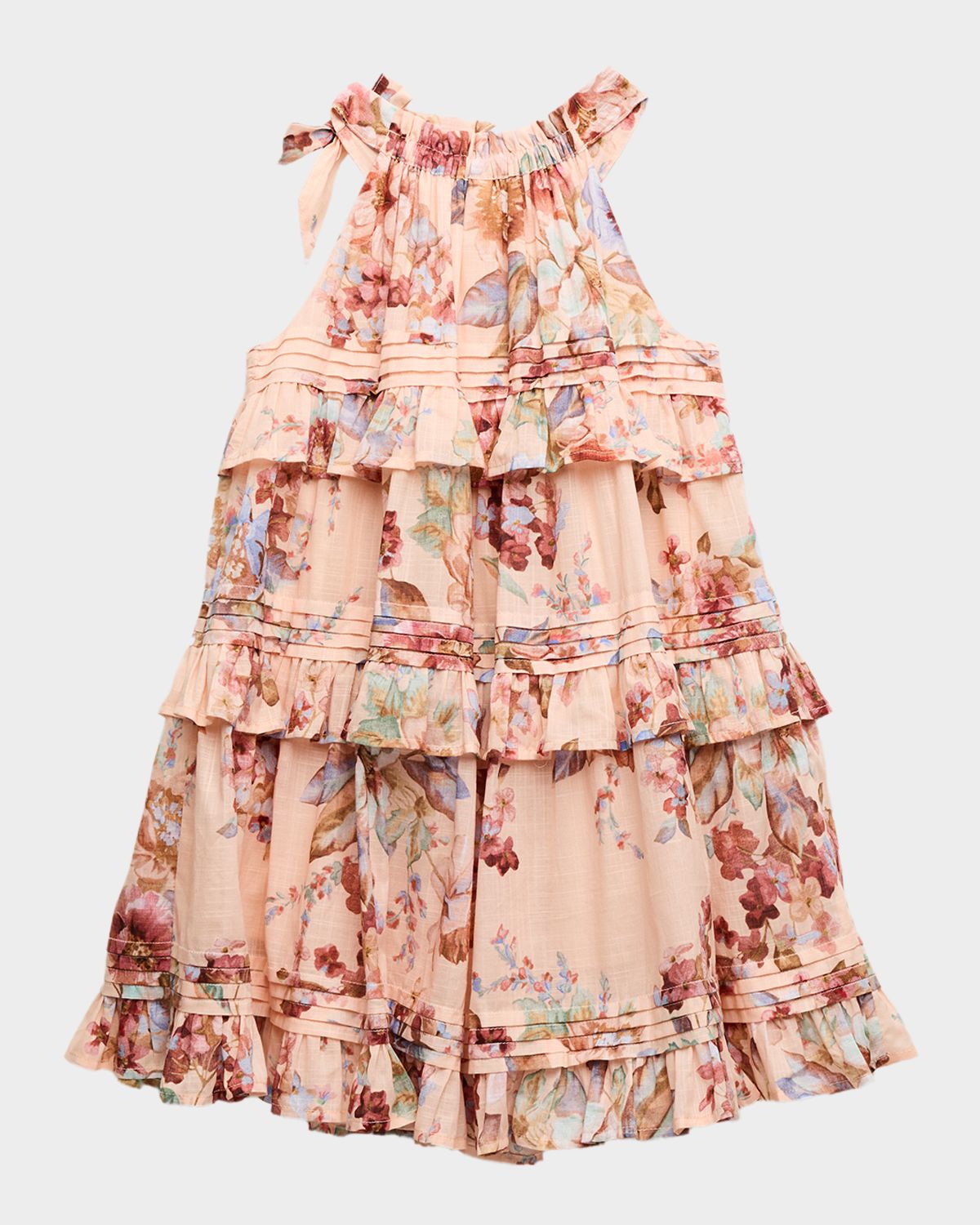 Zimmermann Girl 's Awaken Cotton Halter Dress, Size 1-12