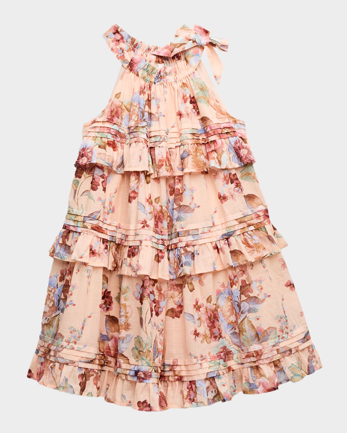 Zimmermann Girl 's Awaken Cotton Halter Dress, Size 1-12