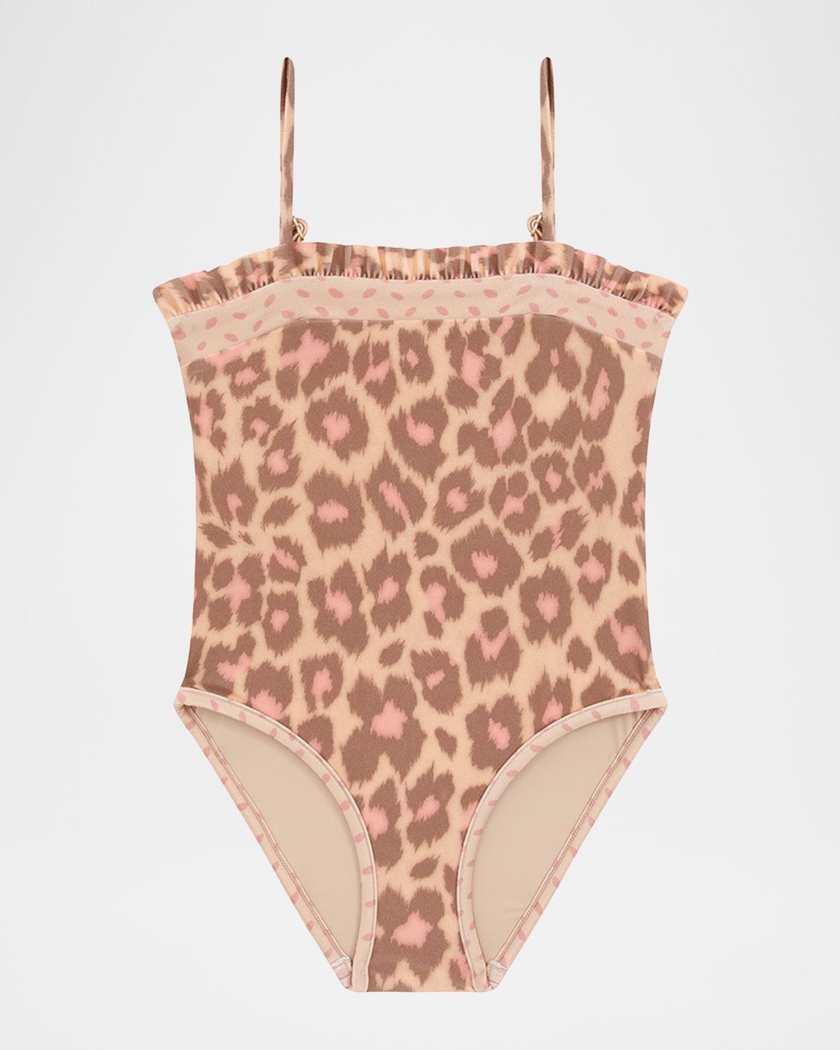 Zimmermann Girl 's Patience Leopard-Print One-Piece Swimsuit, Size 2-12