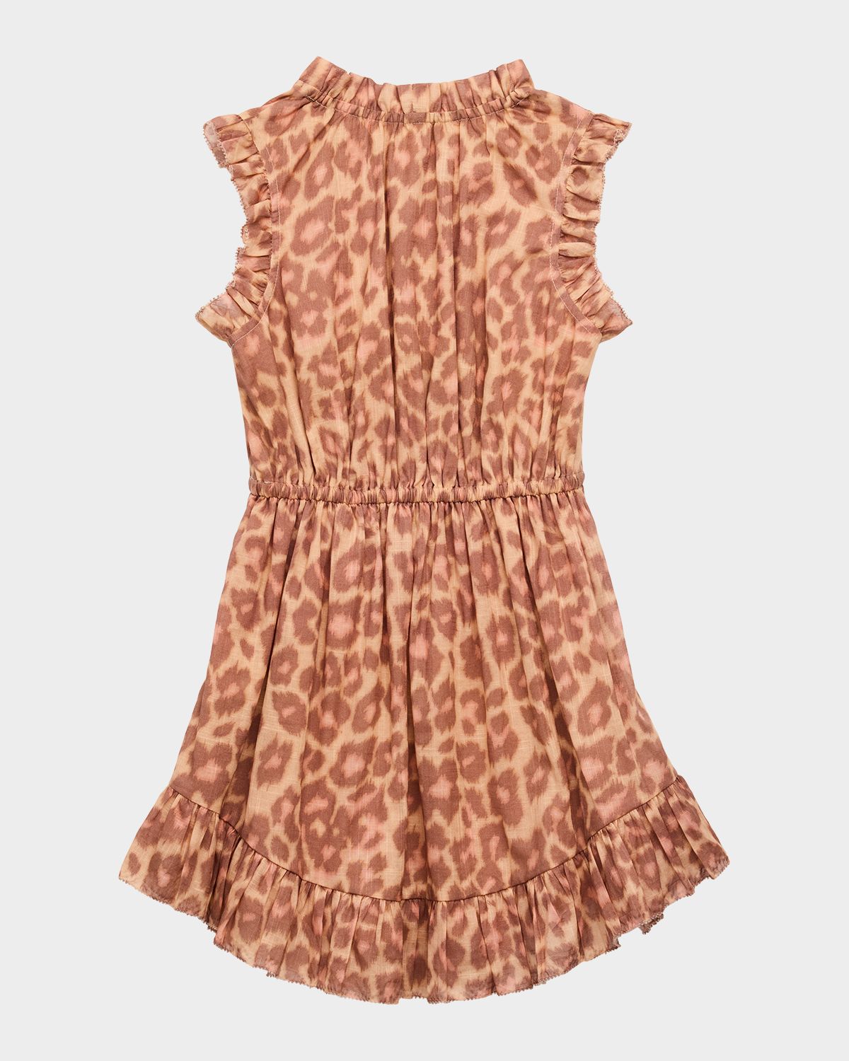 Zimmermann Girl 's Patience Sleeveless Leopard-Print Dress, Size 1-12
