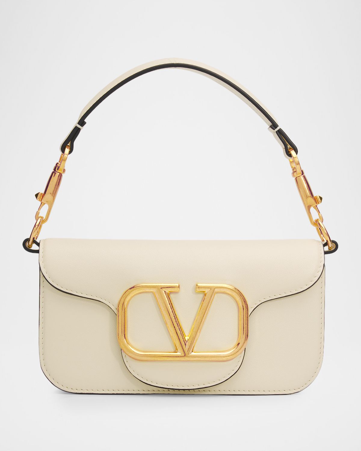 Valentino Garavani Loco Small VLogo Leather Shoulder Bag