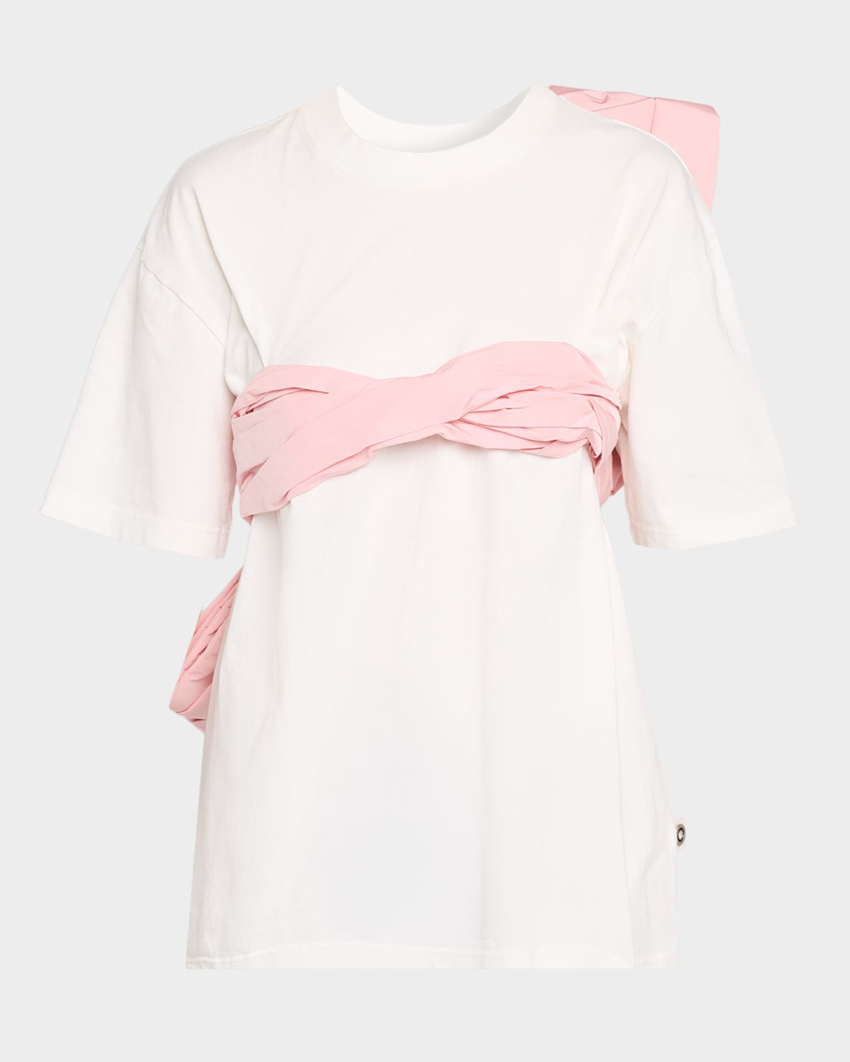AREA Taffeta Knot Bandeau T-Shirt