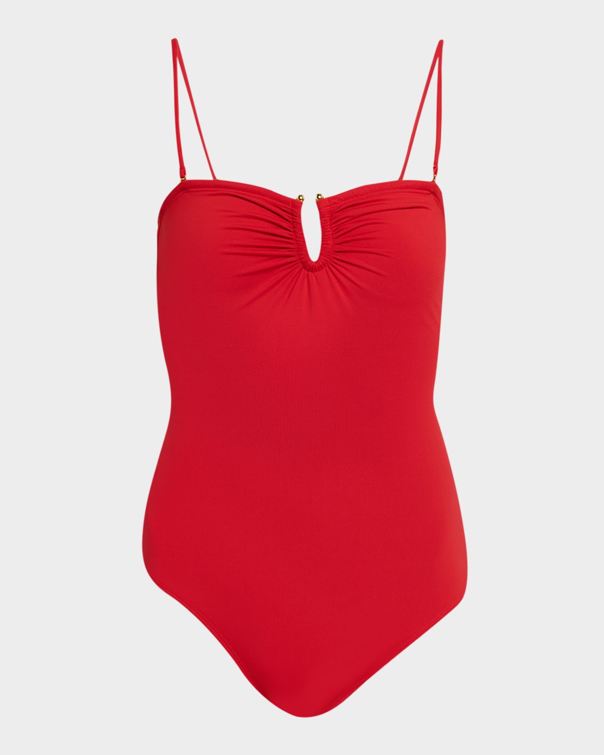 Nili Lotan Ruched U-Ring One-Piece Swimsuit | Thumbnail 5 Nili Lotan Ruched U-Ring One-Piece Swimsuit | Thumbnail 5