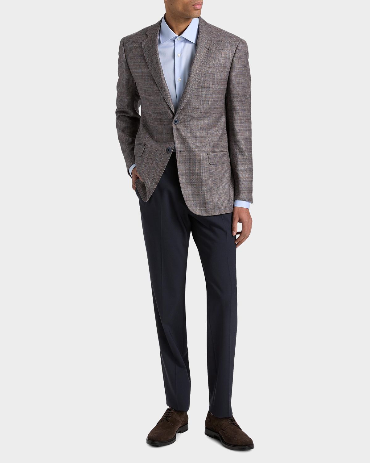 Emporio Armani Woven Wool-Silk-Linen Sport Coat | Thumbnail 7 Emporio Armani Woven Wool-Silk-Linen Sport Coat | Thumbnail 7