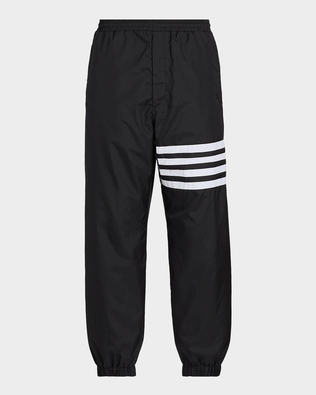 Thom Browne Men 's Shiny Ripstop 4-Bar Track Pants