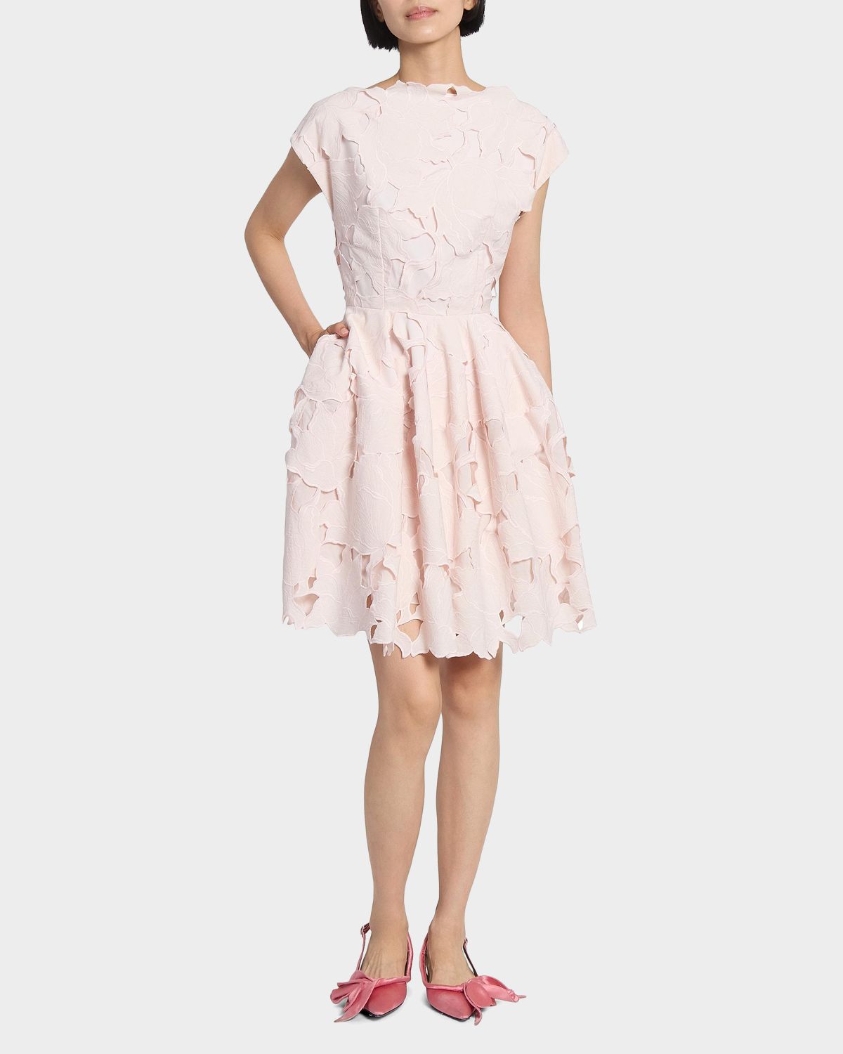 Erdem Cameo Guipure Lace Mini Dress
