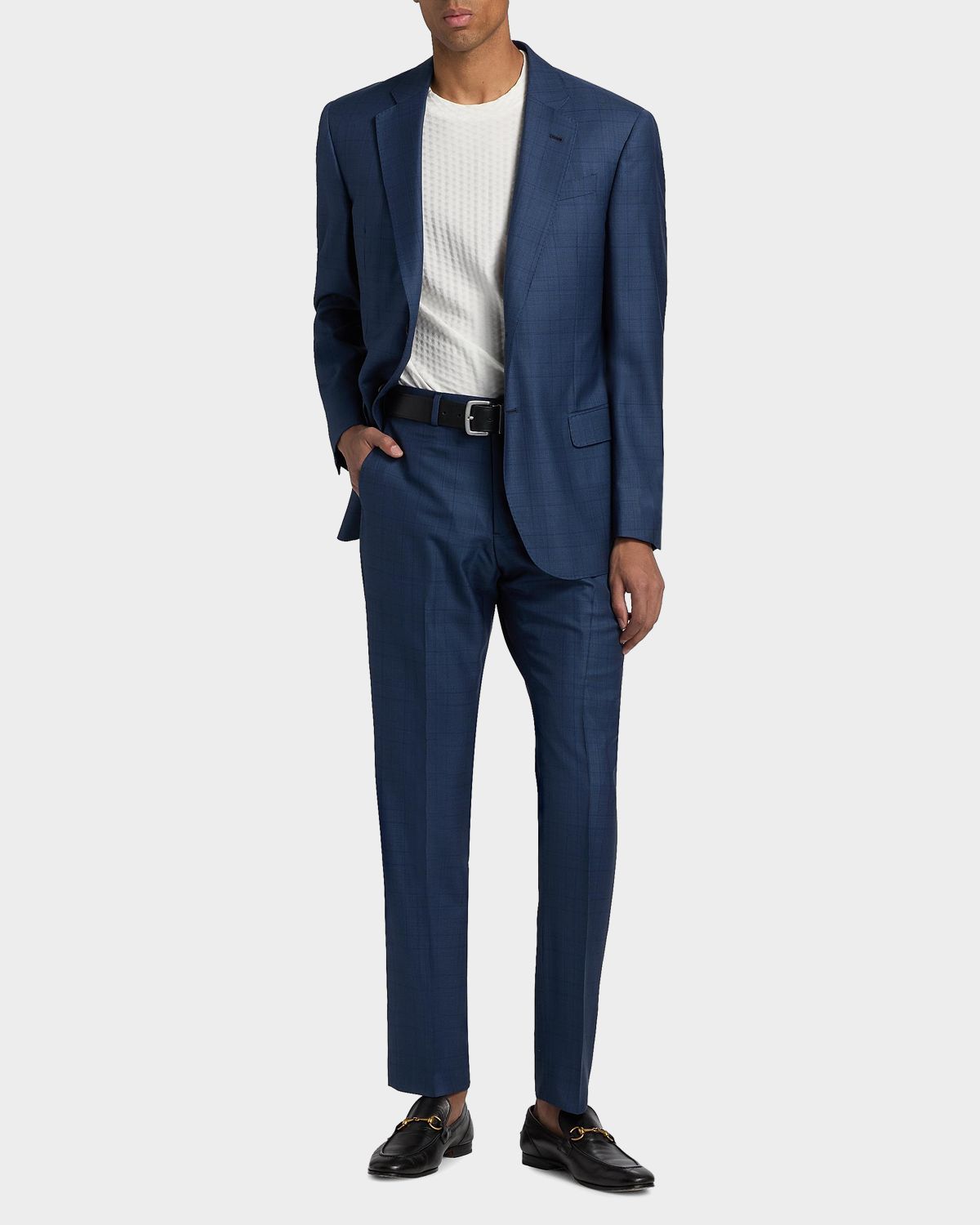 Emporio Armani Check Wool-Silk Suit | Thumbnail 7