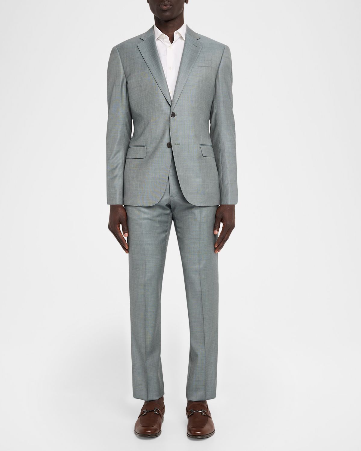Emporio Armani Men 's G Line Wool Sharkskin Two-Piece Suit