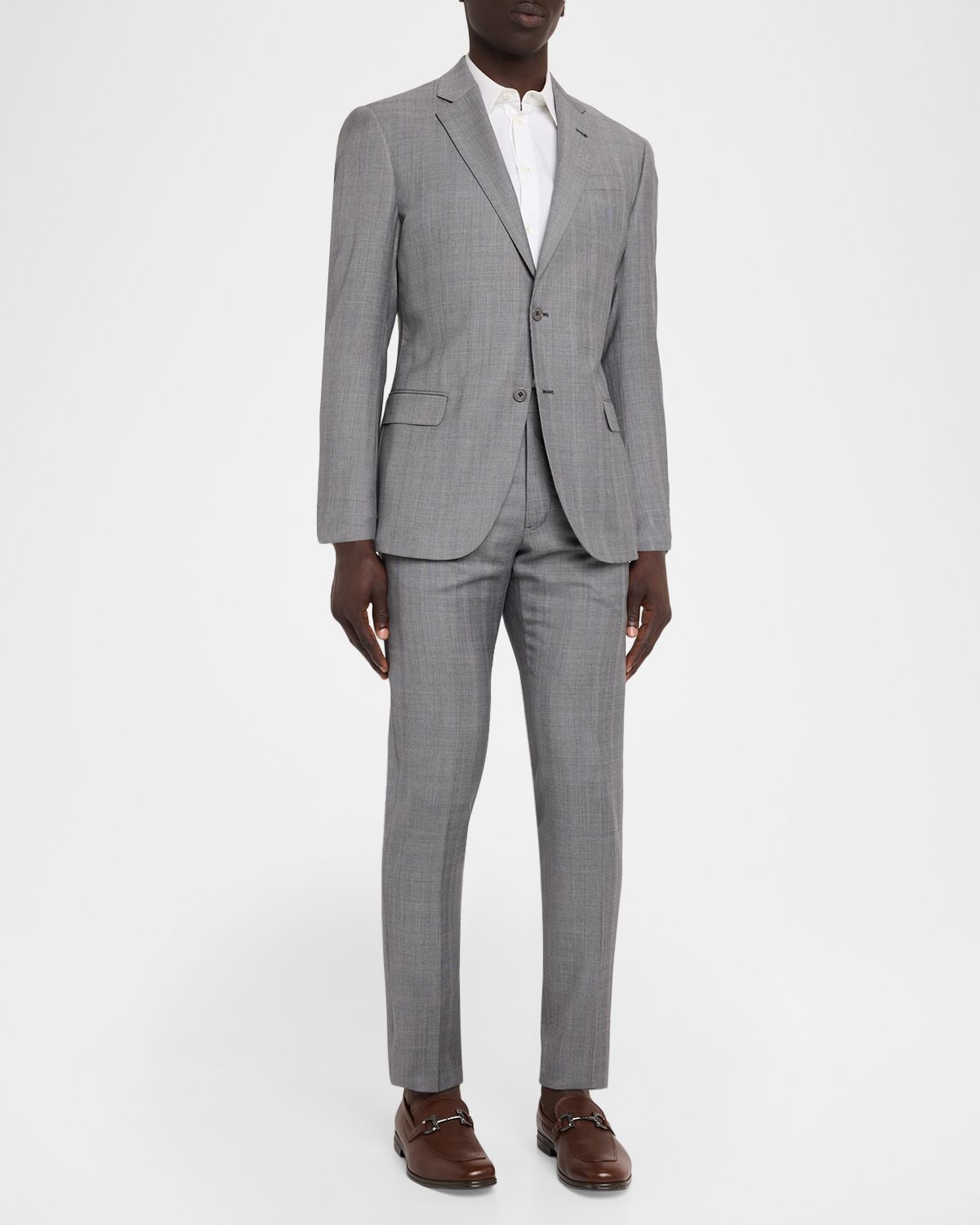Emporio Armani Men 's G Line Wool Glen Check Two-Piece Suit
