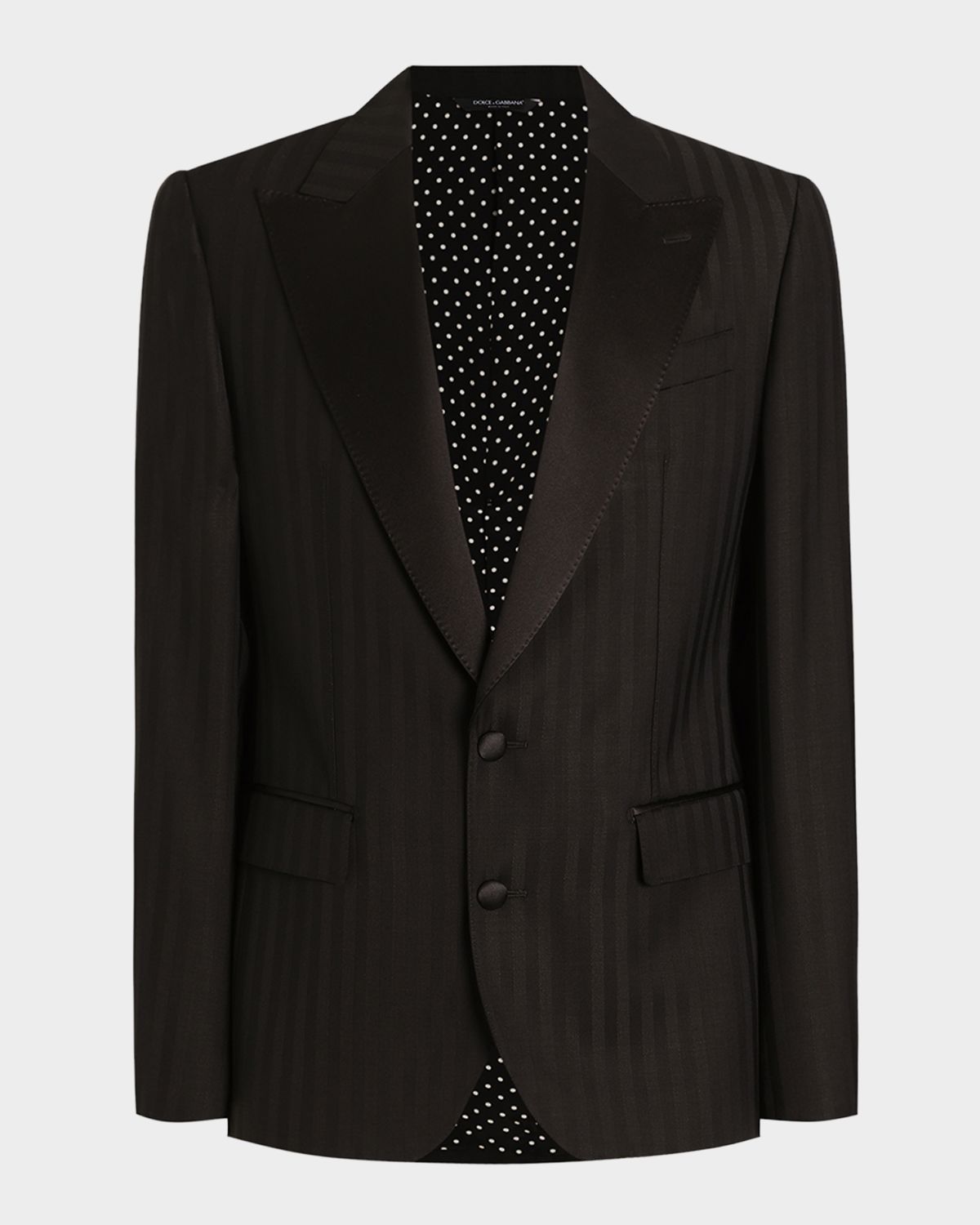 Dolce & Gabbana Virgin Wool-Blend Single-Breasted Blazer | Thumbnail 5 Dolce & Gabbana Virgin Wool-Blend Single-Breasted Blazer | Thumbnail 5