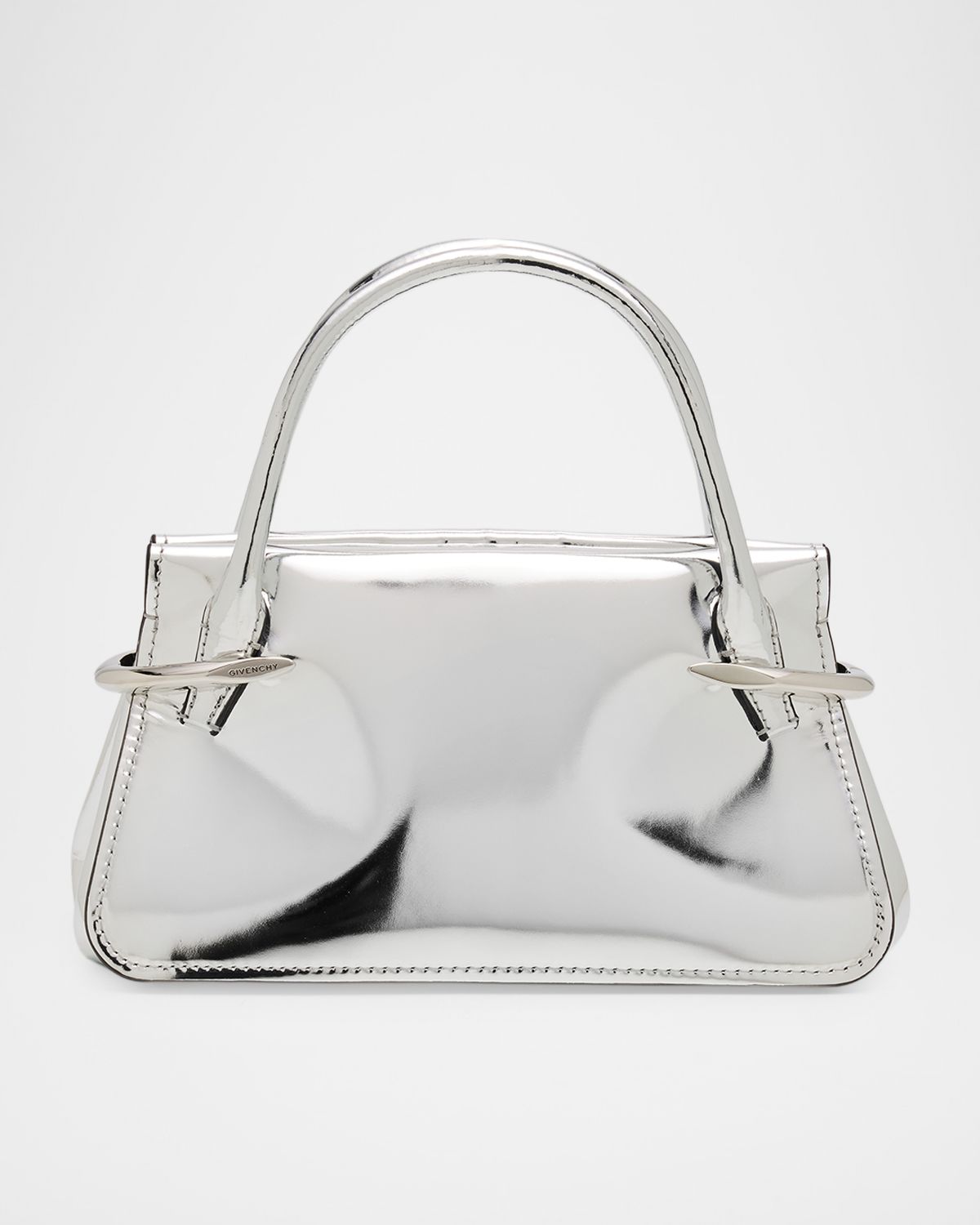 Givenchy Pinch Mini Top-Handle Bag in Mirror Leather
