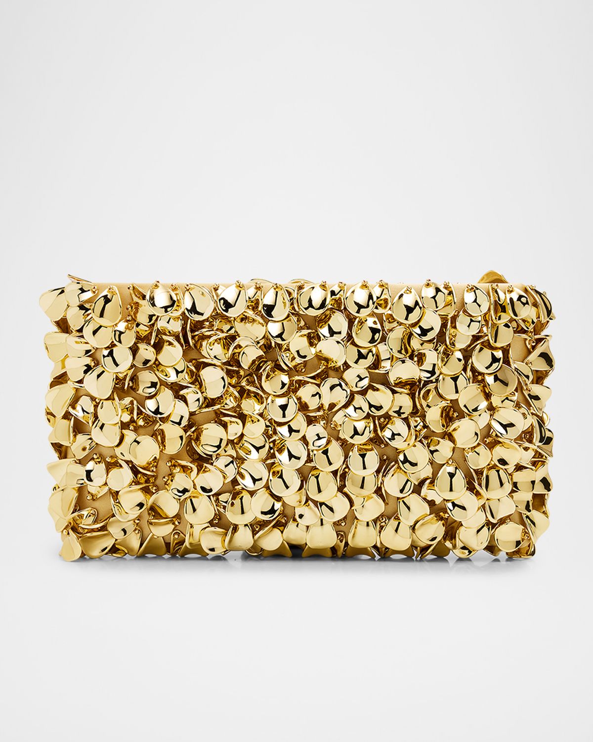 SIMKHAI Reese Metallic Beaded Clutch Bag