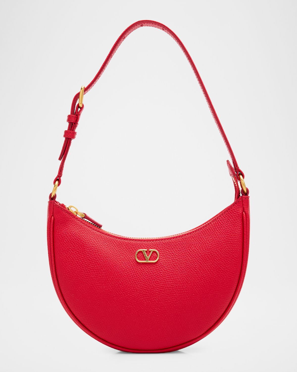 Valentino Garavani Mini VLogo Leather Hobo Bag