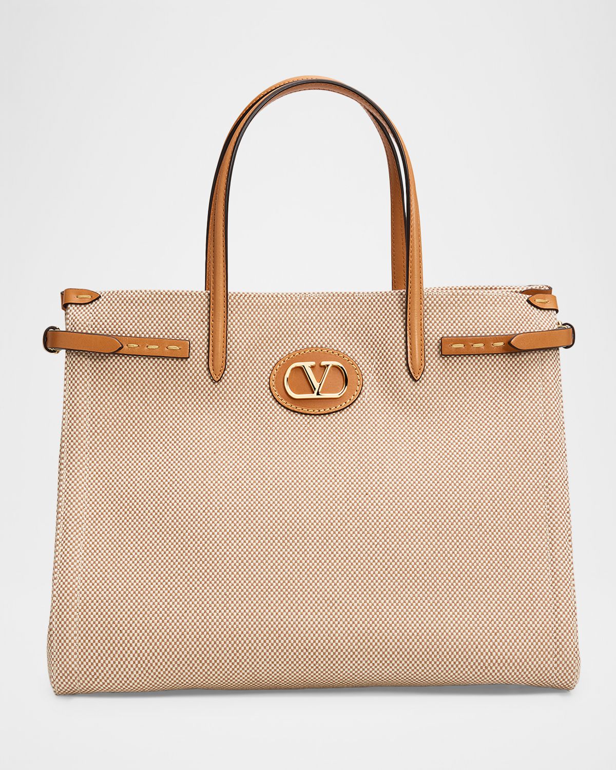 Valentino Garavani Antibes Medium Canvas Shopping Top-Handle Bag | Thumbnail 7