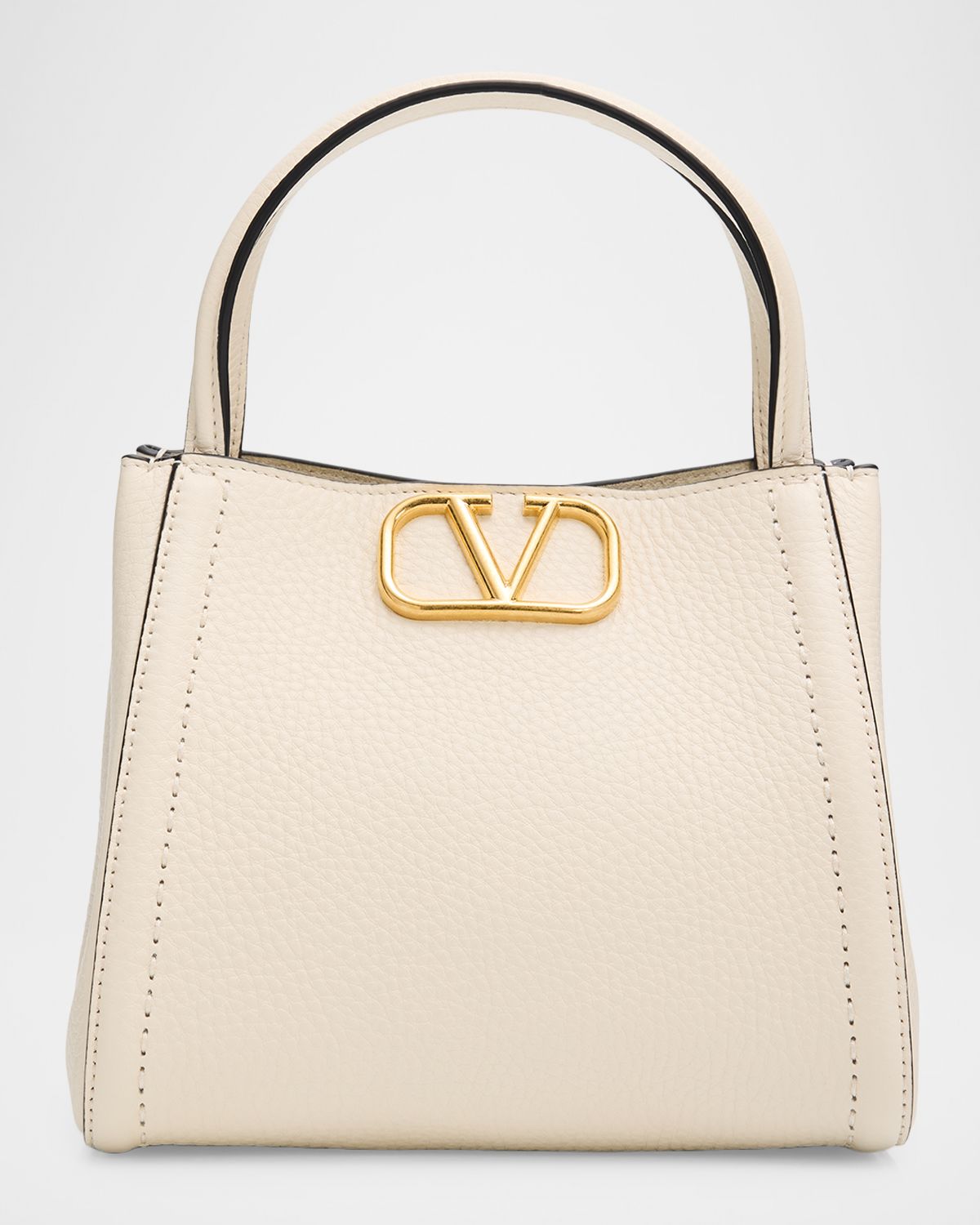 Valentino Garavani Alltime Small Leather Top-Handle Bag