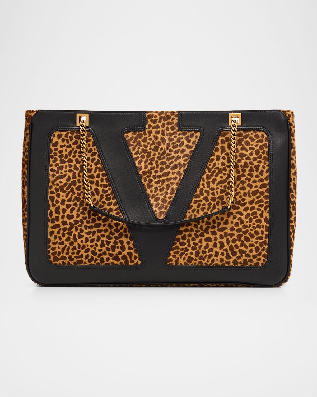 Valentino Garavani Viva Superstar Animal-Print Calf Hair Shoulder Bag
