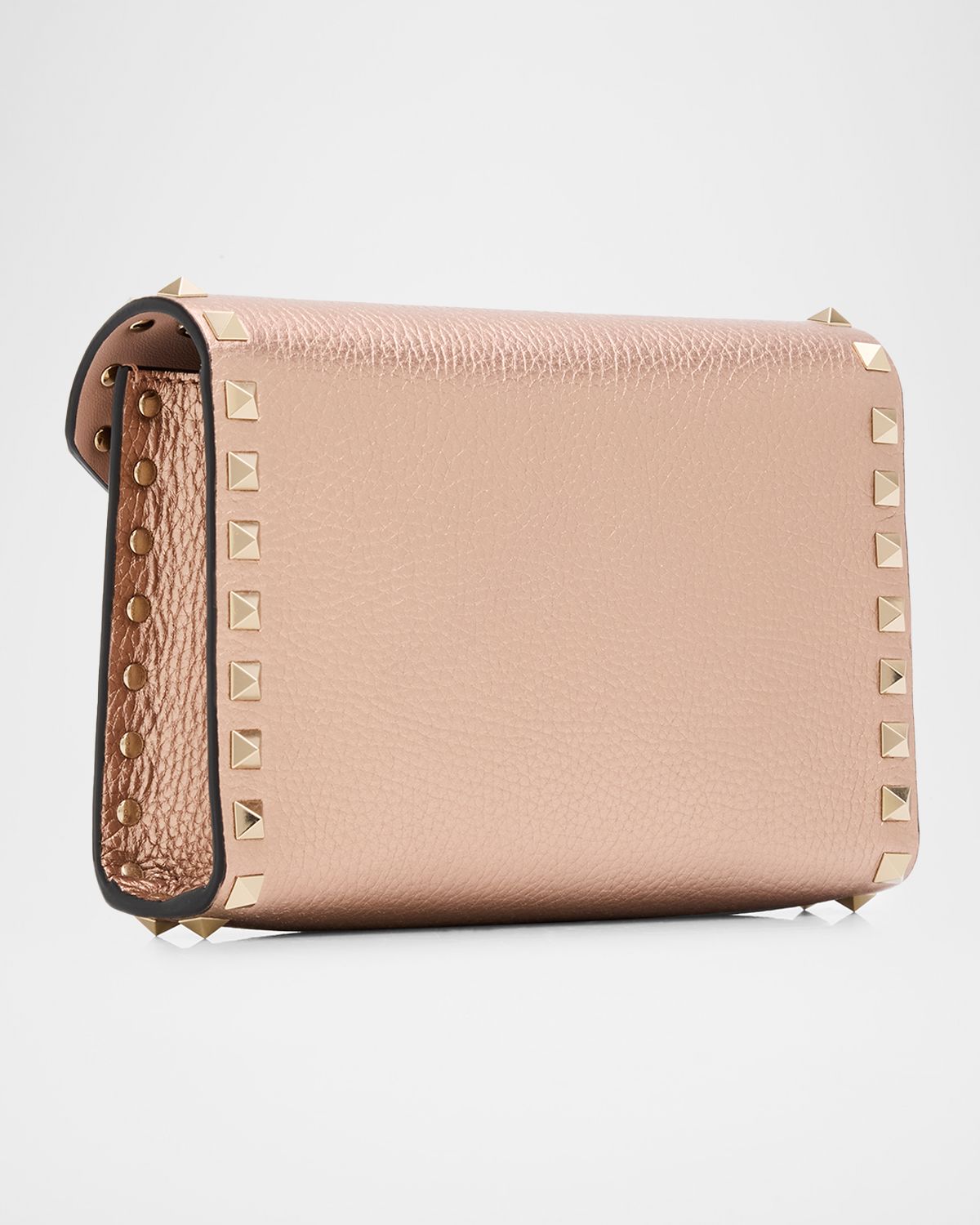 Valentino Garavani Rockstud Metallic Calfskin Leather Mini Clutch Bag | Thumbnail 4 Valentino Garavani Rockstud Metallic Calfskin Leather Mini Clutch Bag | Thumbnail 4