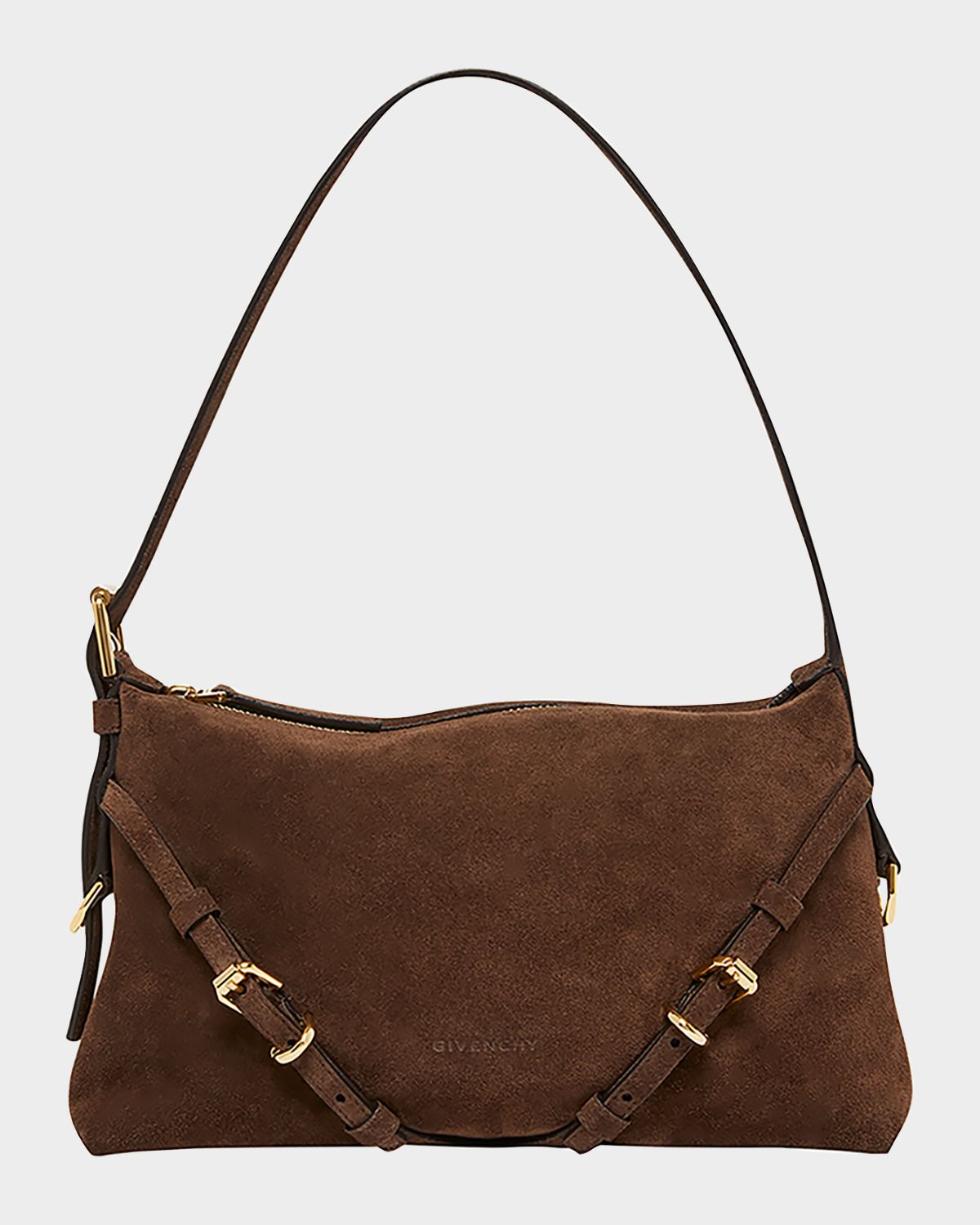 Givenchy Mini Voyou Suede Shoulder Bag