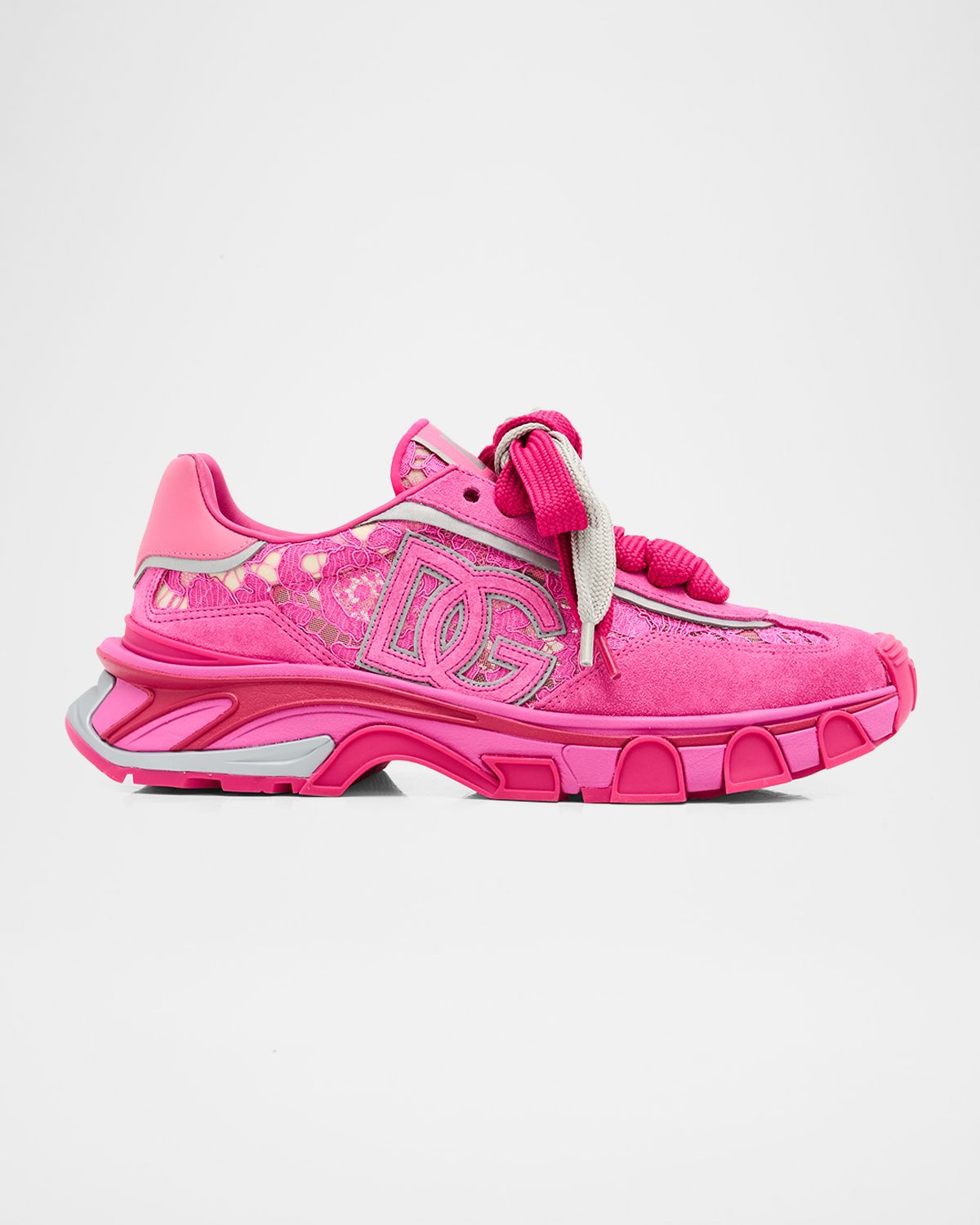 Dolce & Gabbana Country Road Lace and Suede Runner Sneakers