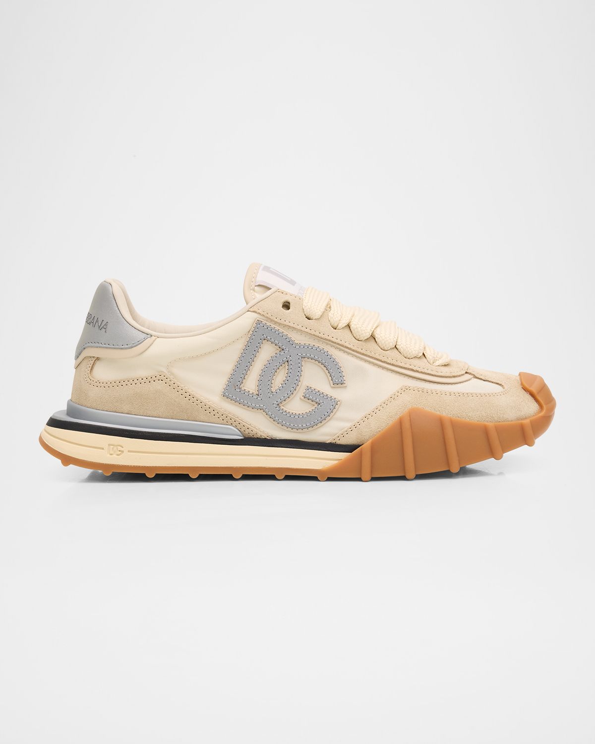 Dolce & Gabbana DG Cushion Nylon and Leather Low-Top Sneakers | Thumbnail 5 Dolce & Gabbana DG Cushion Nylon and Leather Low-Top Sneakers | Thumbnail 5