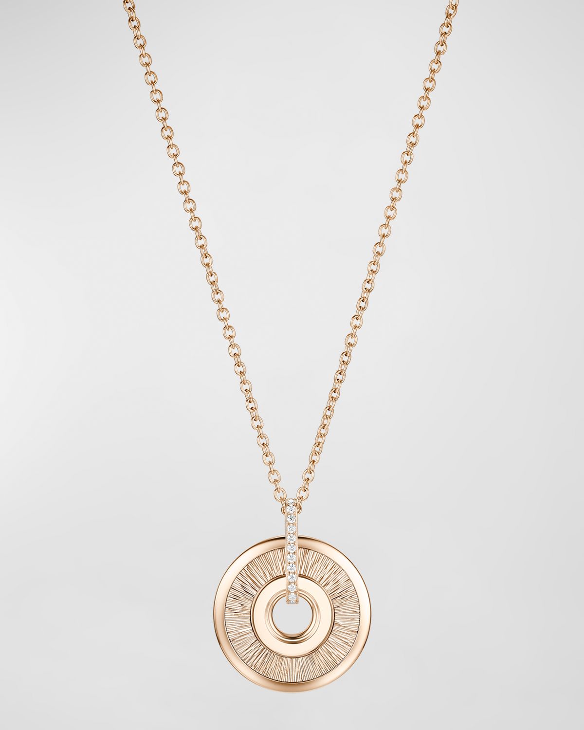 PIAGET 18K Rose Gold Possession Pendant Necklace with 1 Diamond